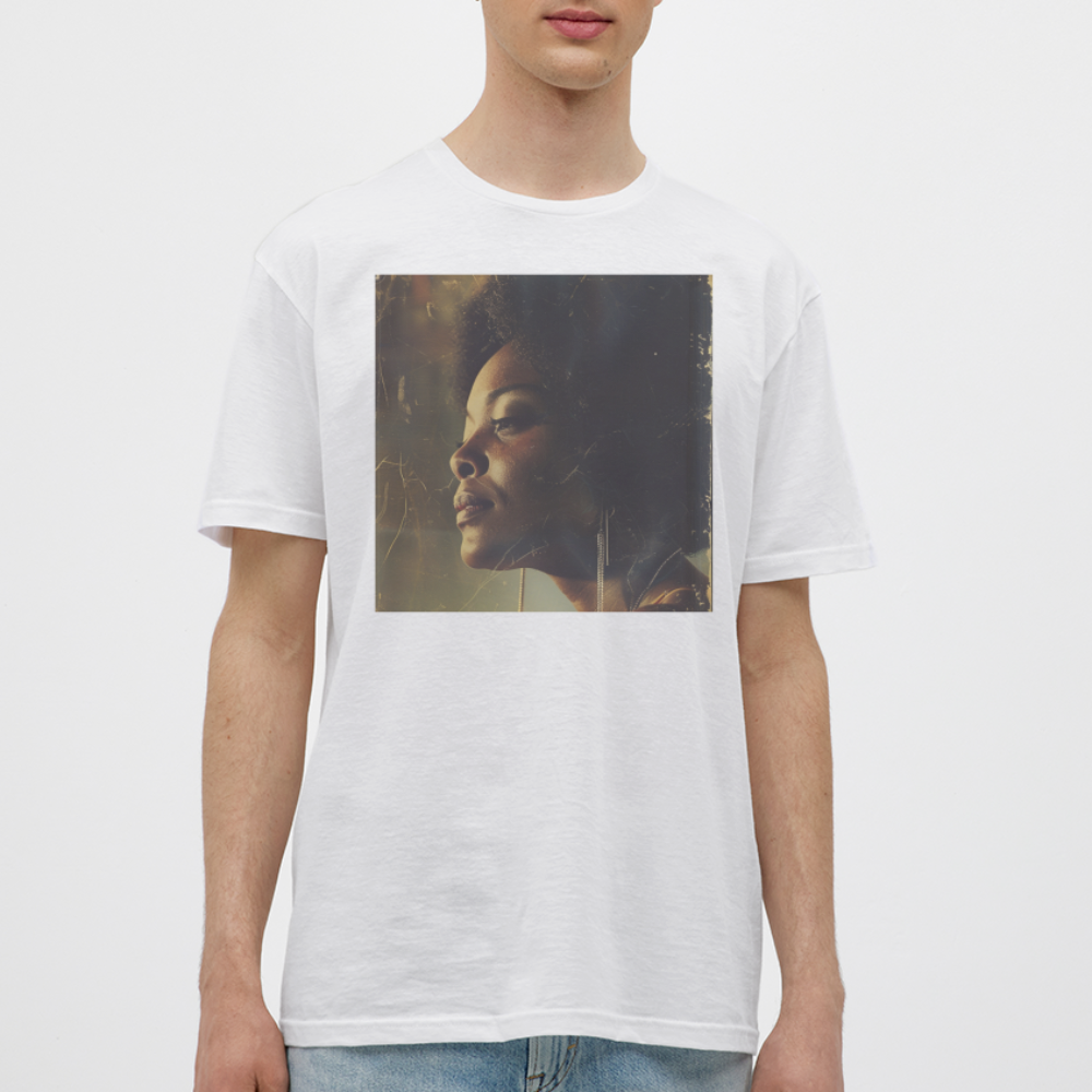 Echoes of Blue, T-shirt herr - vit