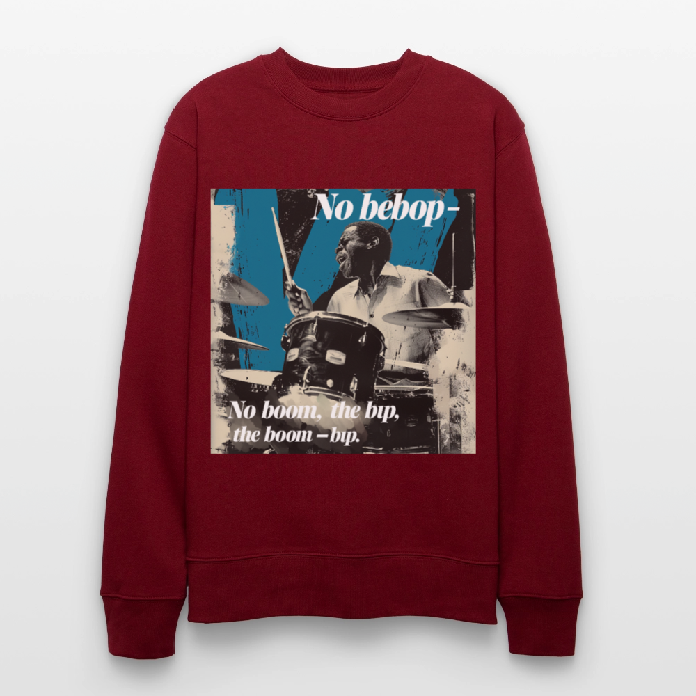 Push It Bebop, Ekologisk sweatshirt CHANGER unisex från Stanley/Stella - vinröd