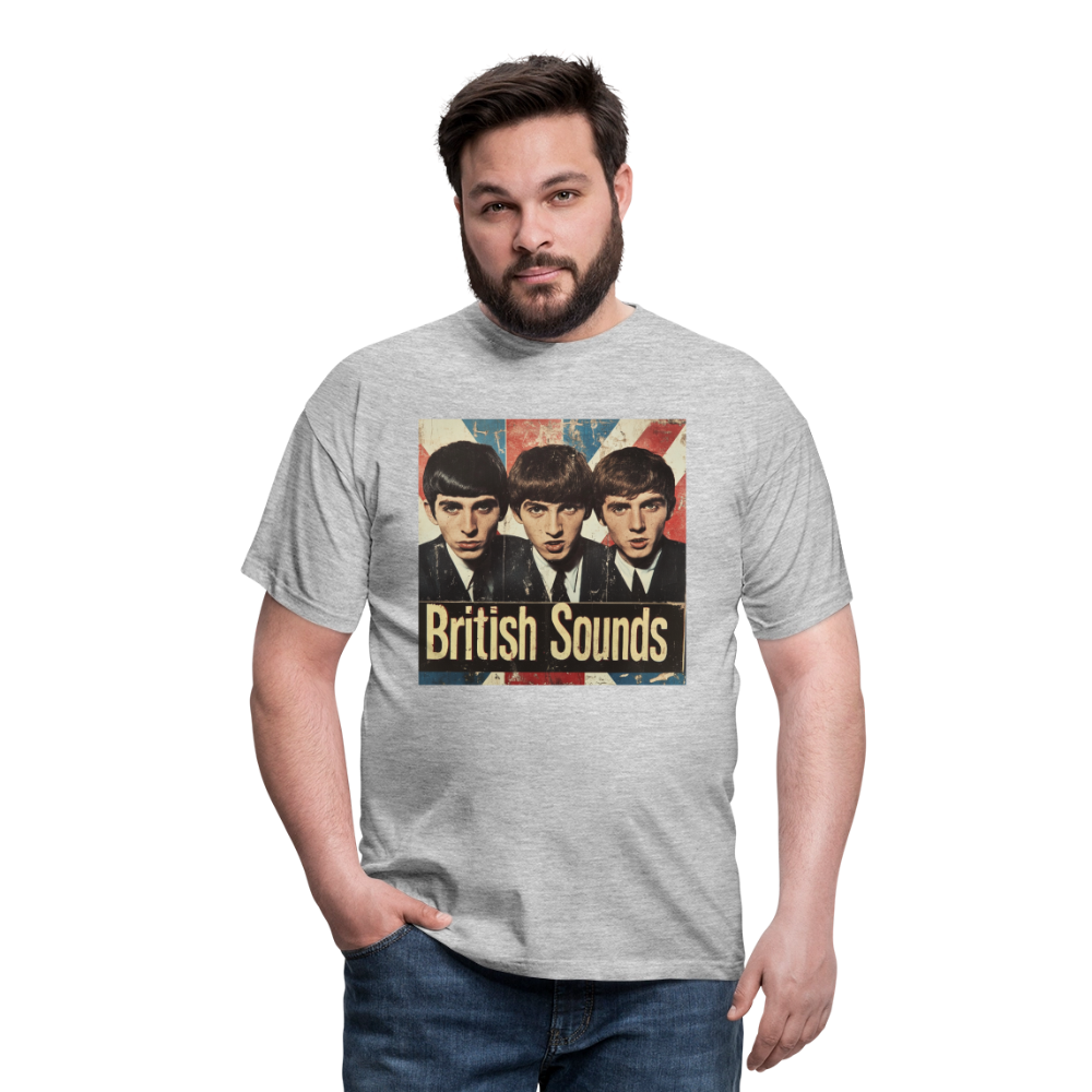British sounds 1965, T-shirt herr - gråmelerad