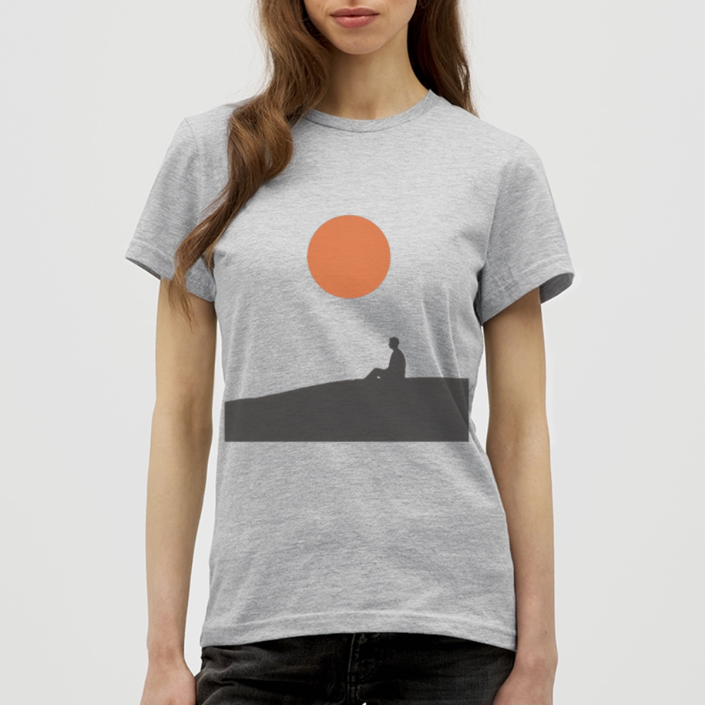 Under the sun, T-shirt dam - gråmelerad