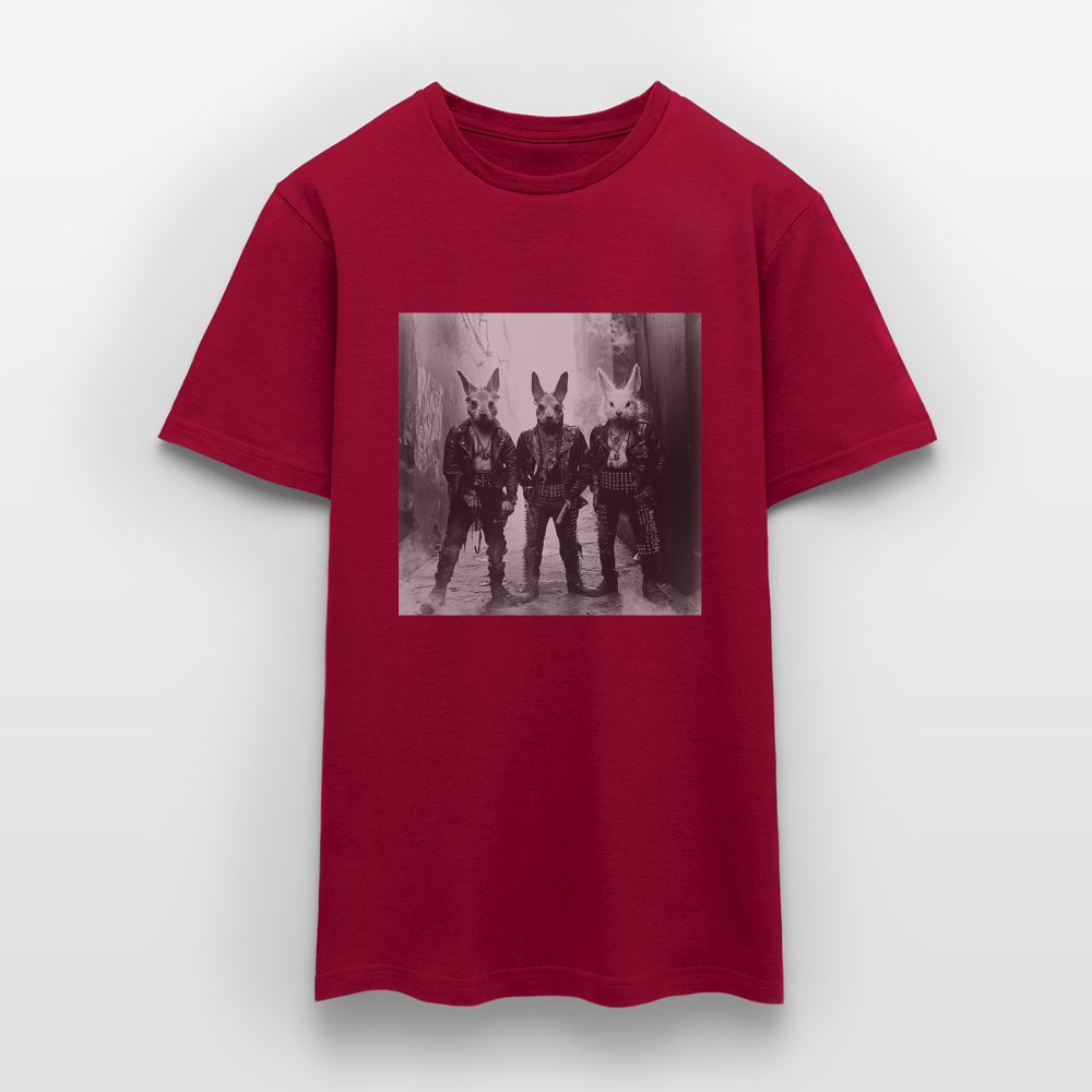 The Hare Raisers, T-shirt herr - tegelröd