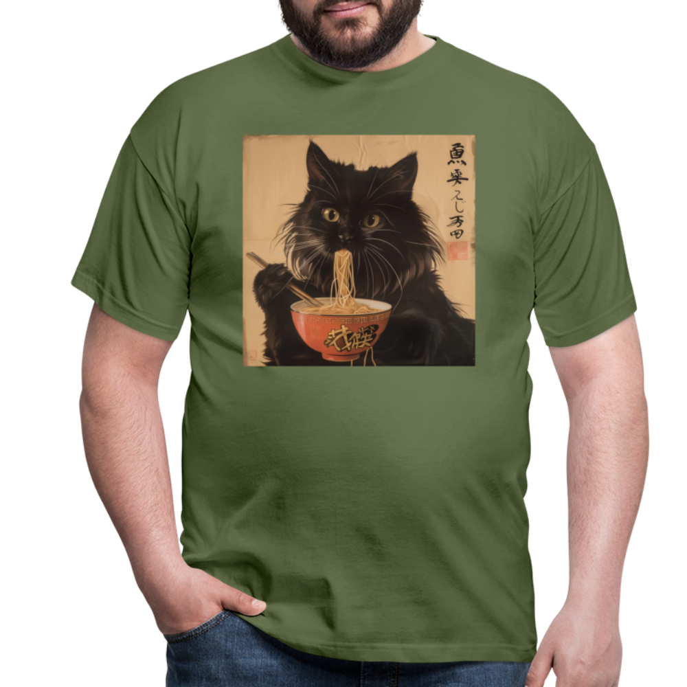 Kejsarens Katt och Ramens Hemlighet, T-shirt herr - Militärgrön