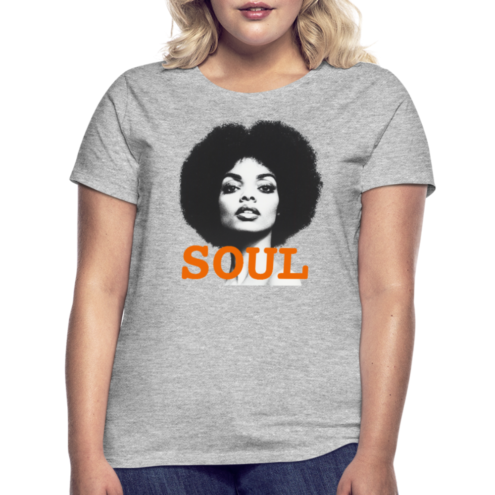 Soul PWR, T-shirt dam - gråmelerad