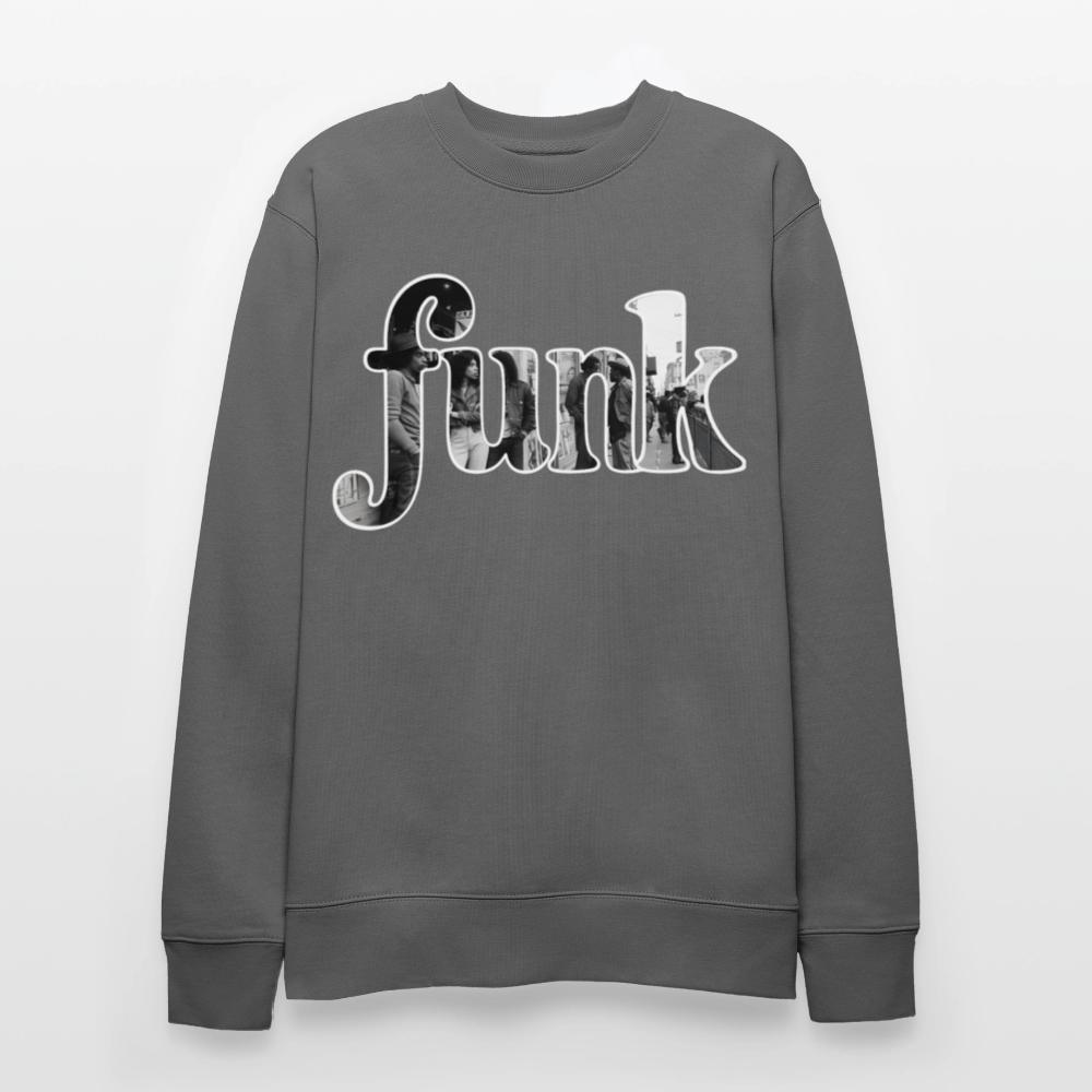 Funk Vibes, Ekologisk sweatshirt CHANGER unisex från Stanley/Stella - kolgrå