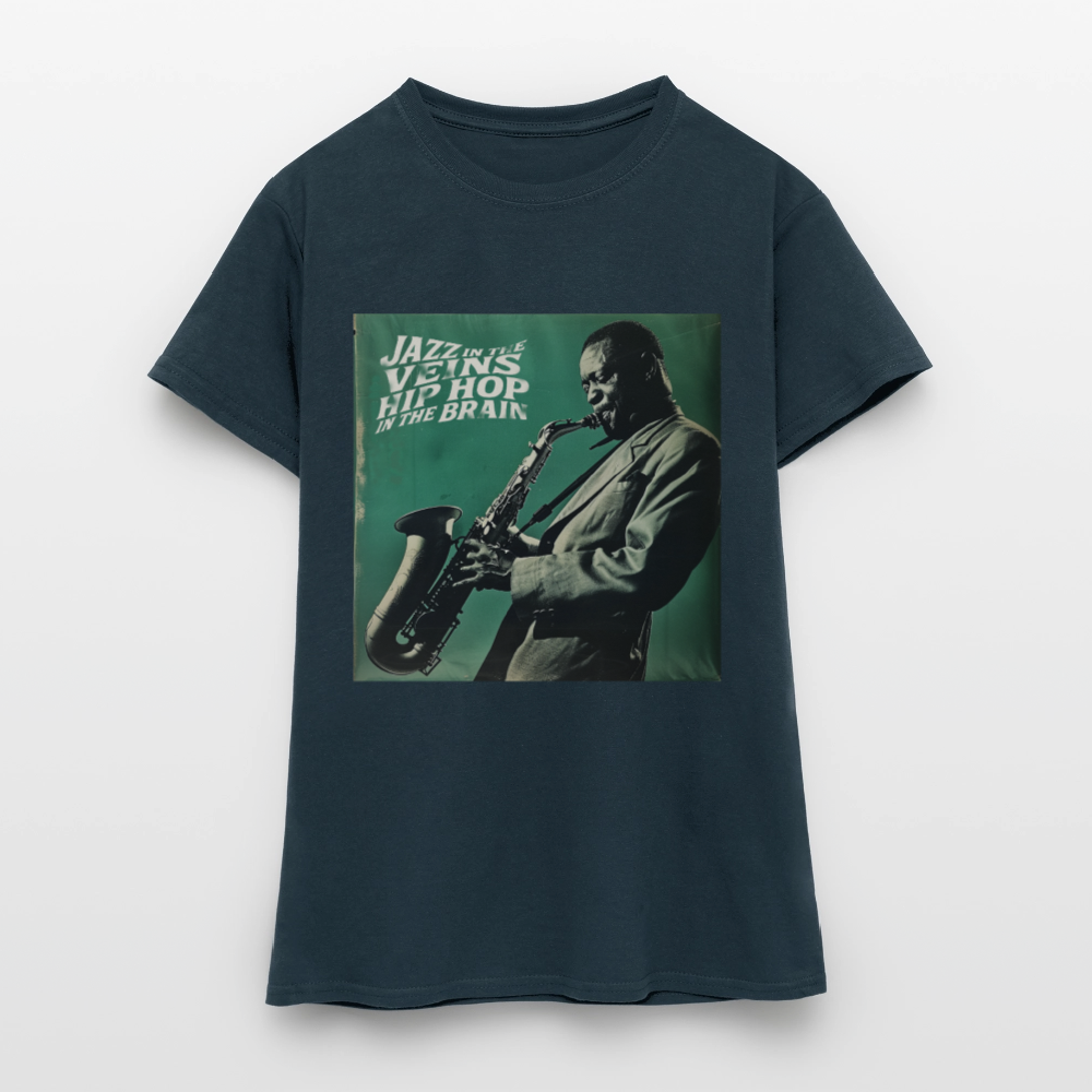 Groove in the Mind, T-shirt dam - marinblå