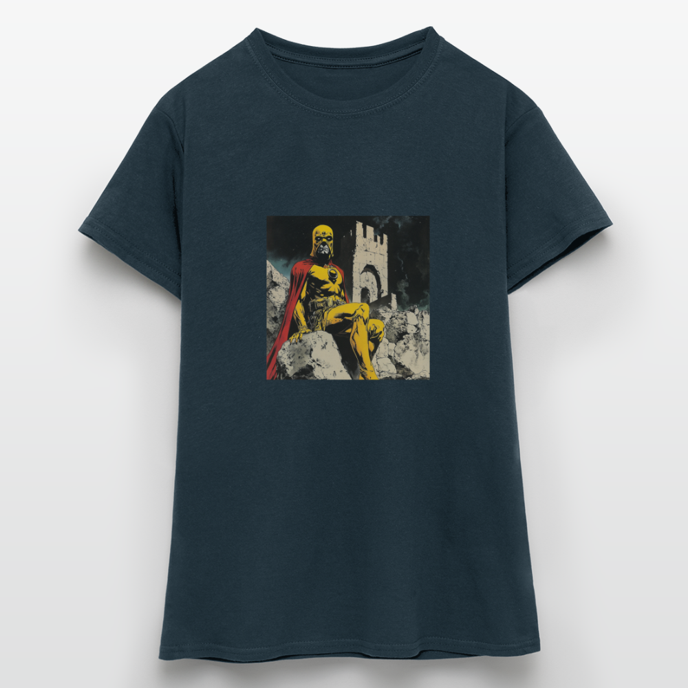 Orkalon, T-shirt dam - marinblå