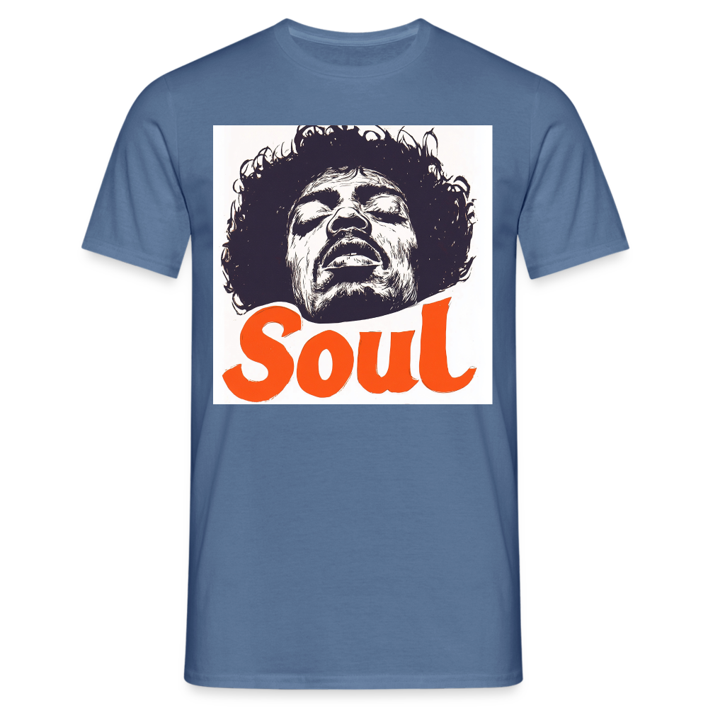 Kärlek, frihet och rättvisa, T-shirt herr - duvblå