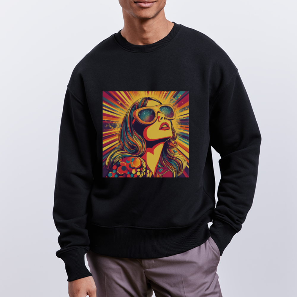 Disco Fever, Ekologisk oversizetröja RADDER unisex från Stanley/Stella - svart