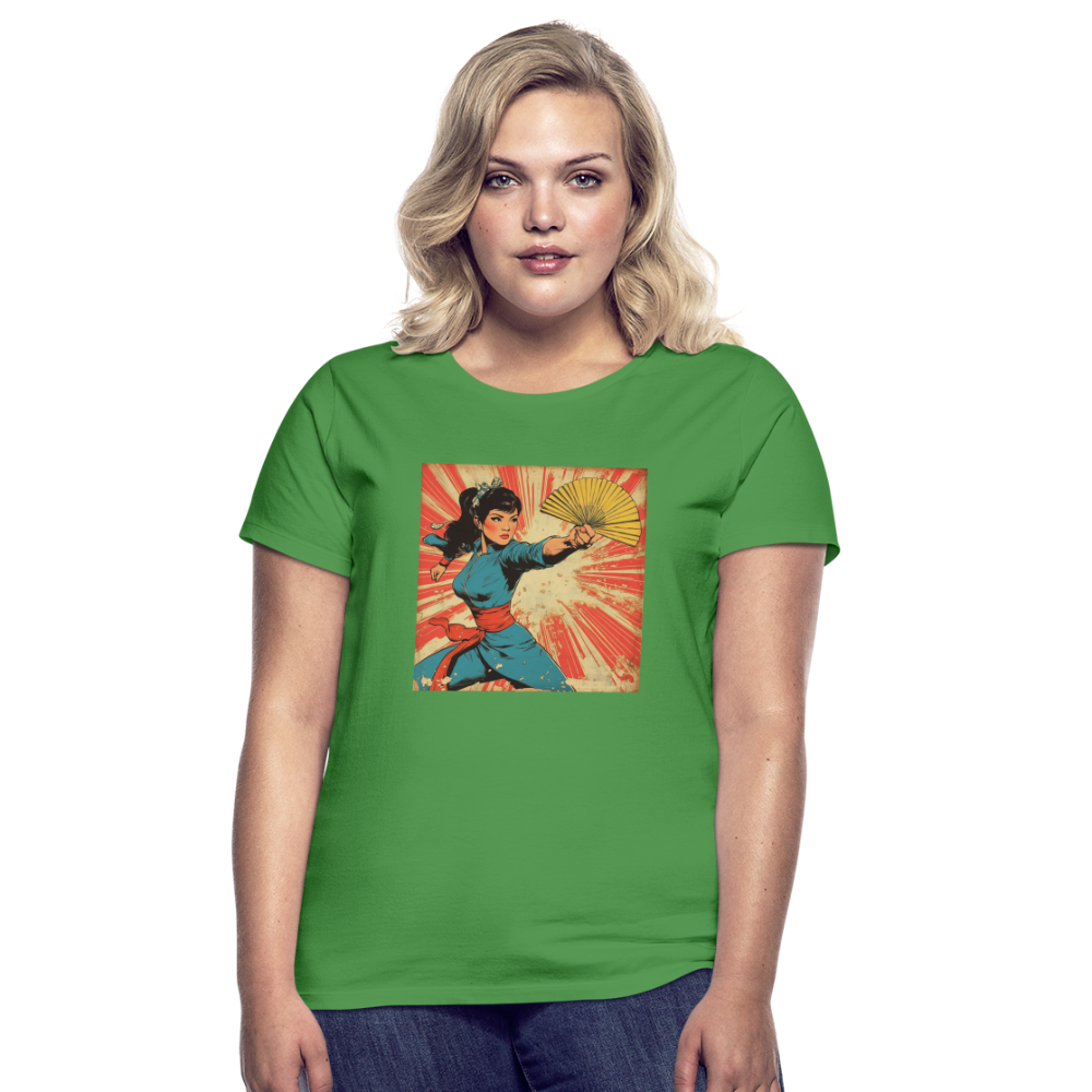 Solfjädern, T-shirt dam - kellygrön