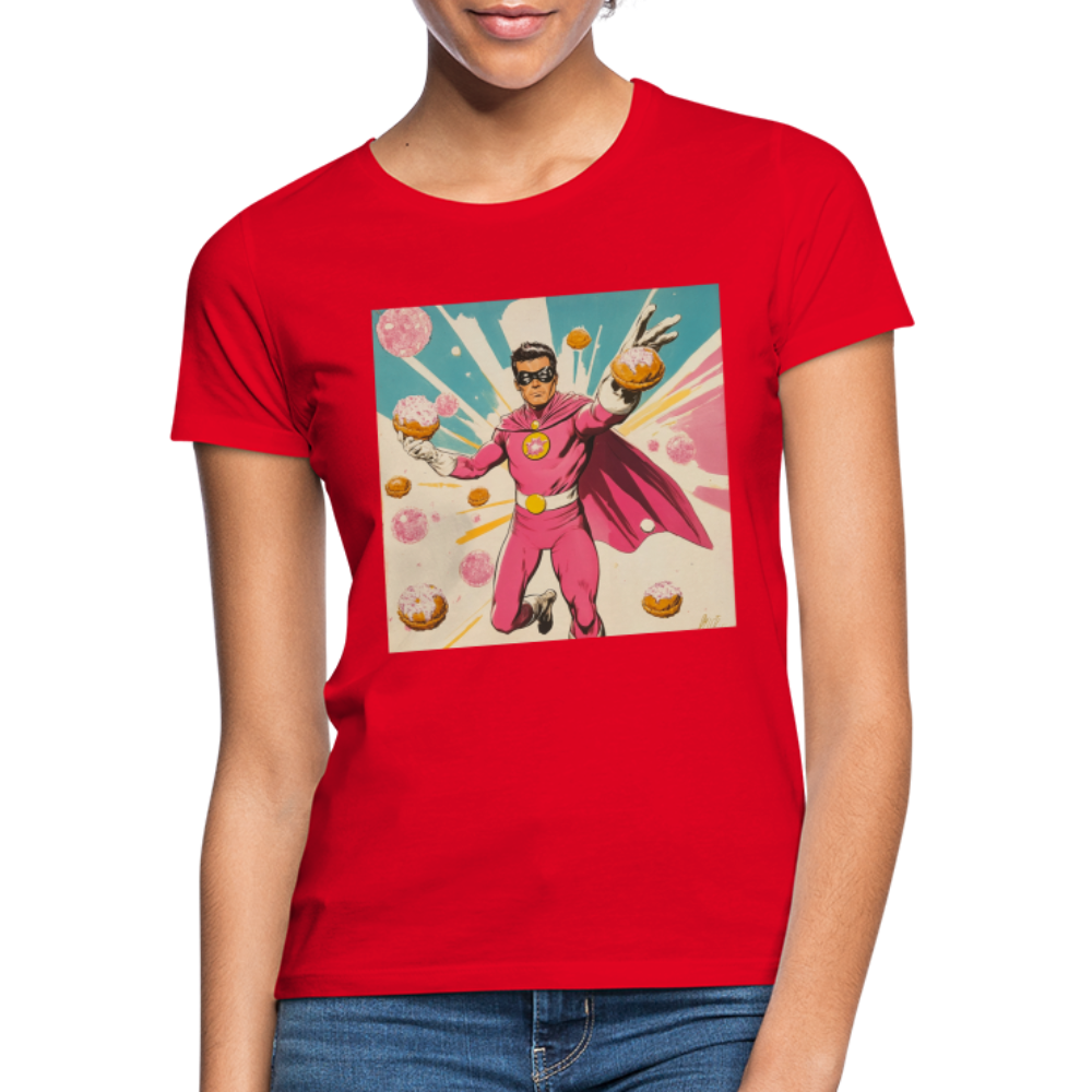 Frosting-Fury, T-shirt dam - röd