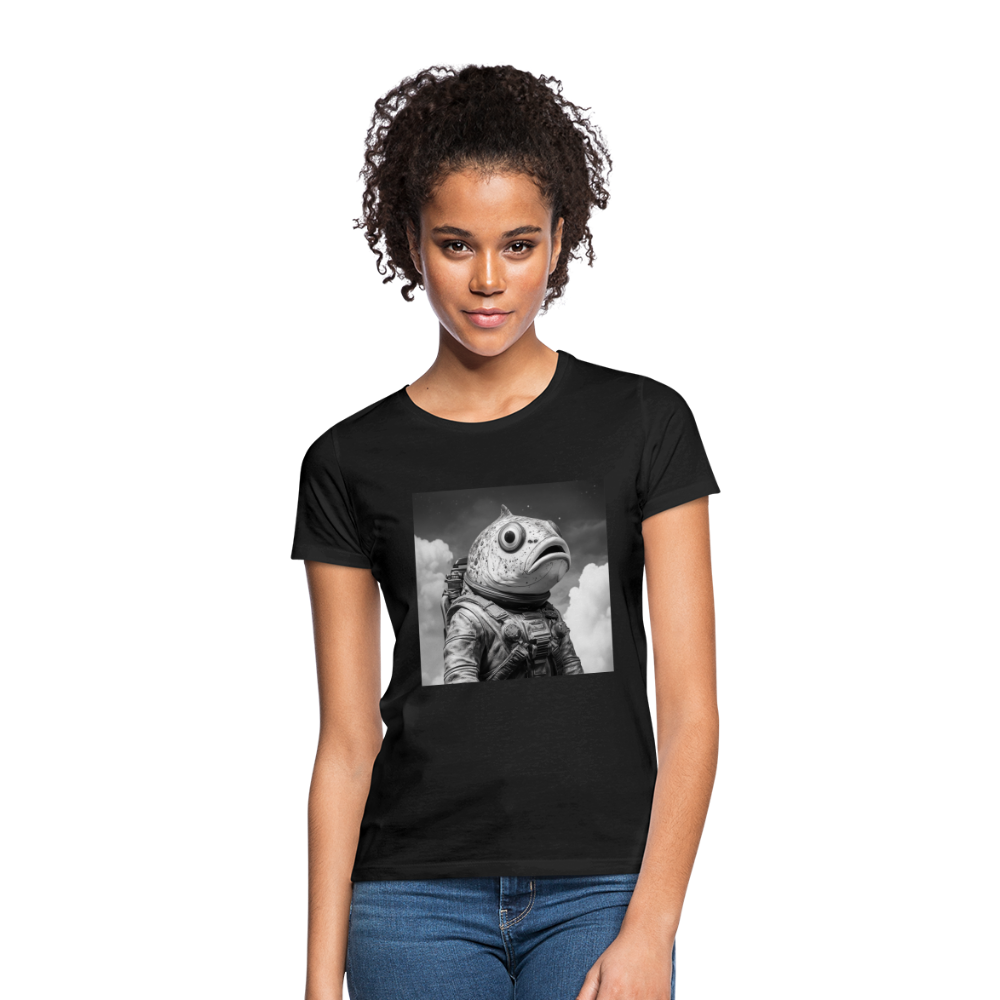 En ensam simtur i universum, T-shirt dam - svart
