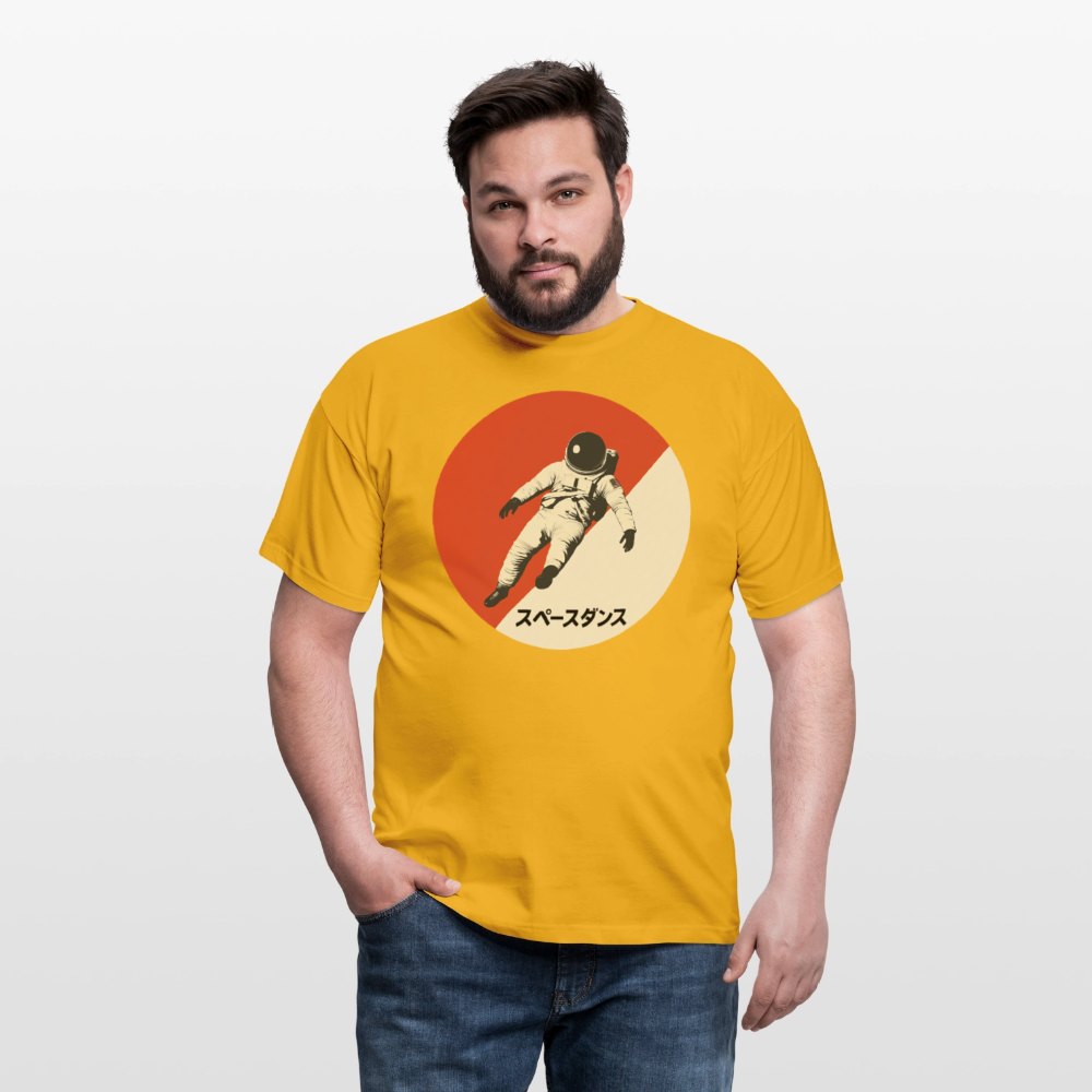 Space Dance, T-shirt unisex - gul