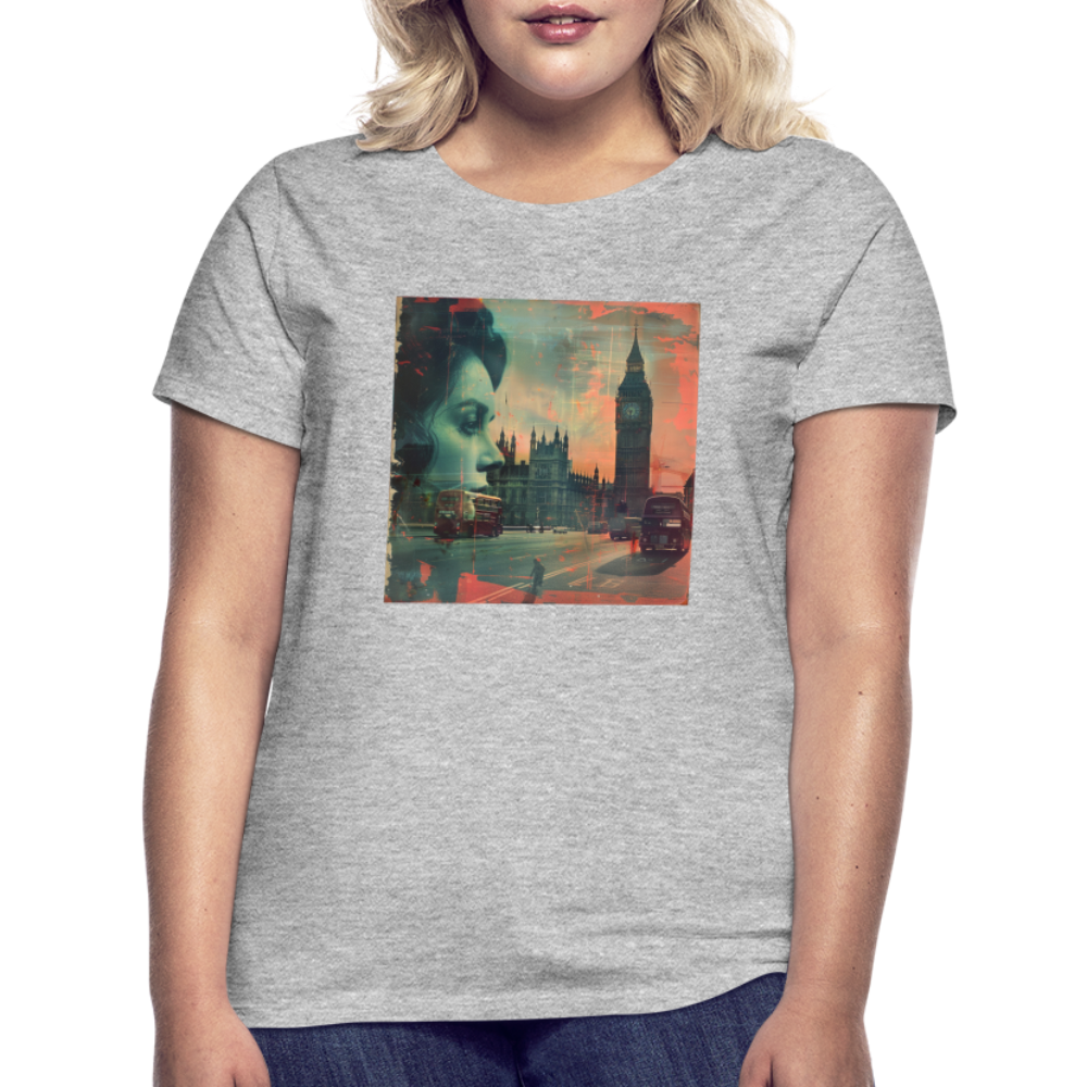 The Beat of London, T-shirt dam - gråmelerad
