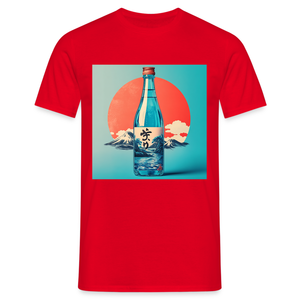 Stillhet i glas, T-shirt herr - röd