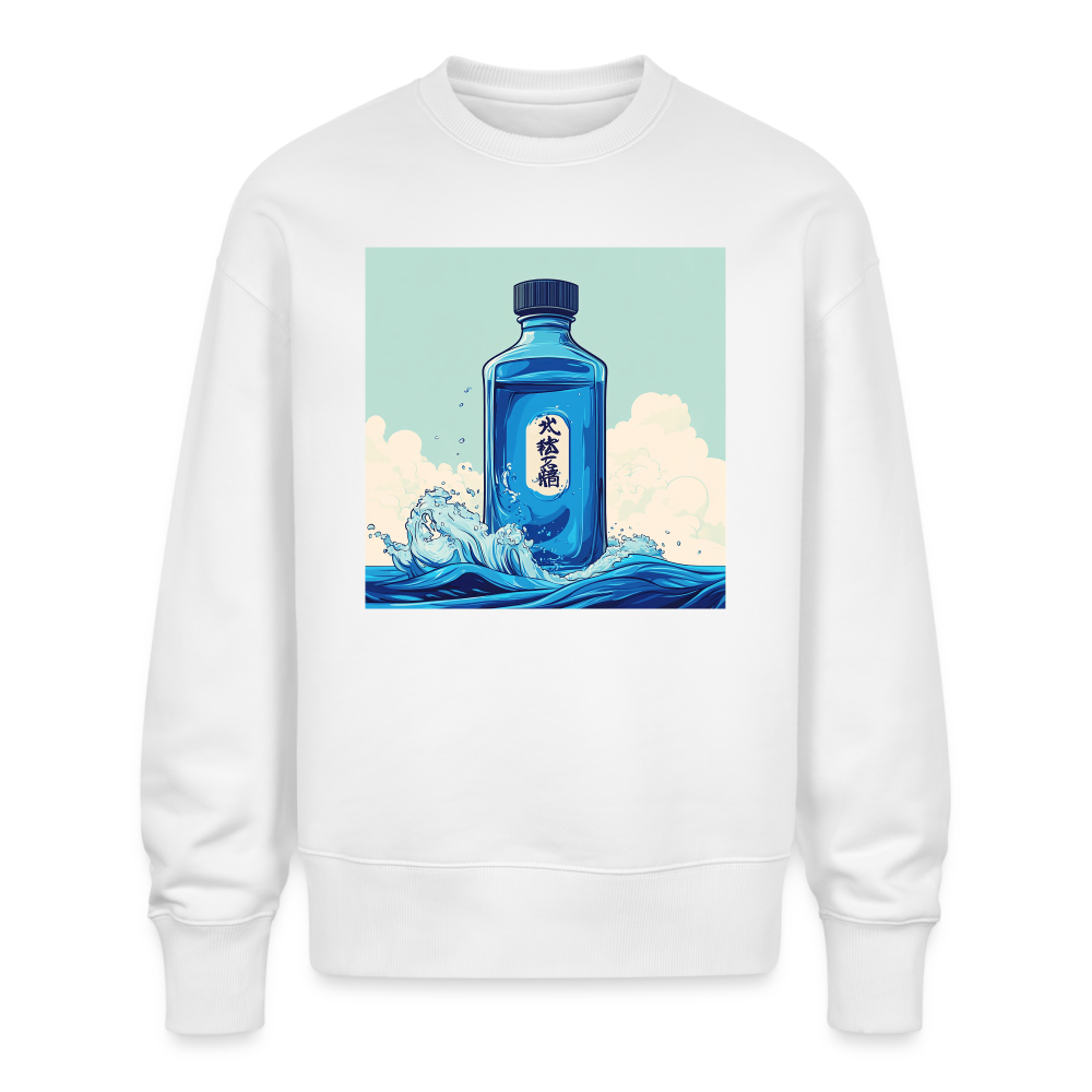 I Blått och Tystnad, Ekologisk oversizetröja RADDER unisex från Stanley/Stella - vit