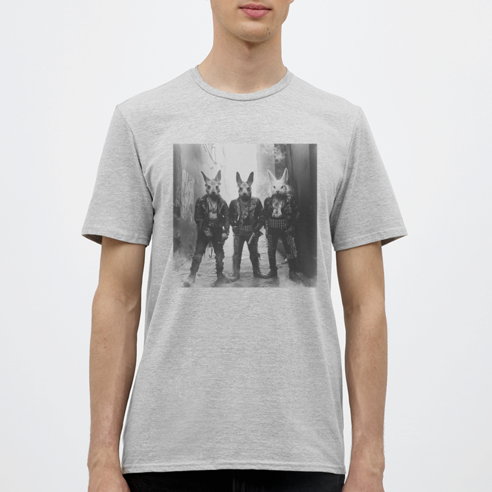 The Hare Raisers, T-shirt herr - gråmelerad