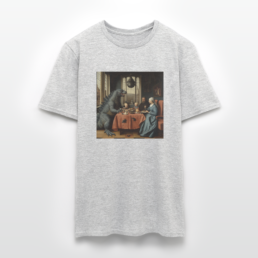 Familjens Fest med Gäst,T-shirt herr - gråmelerad