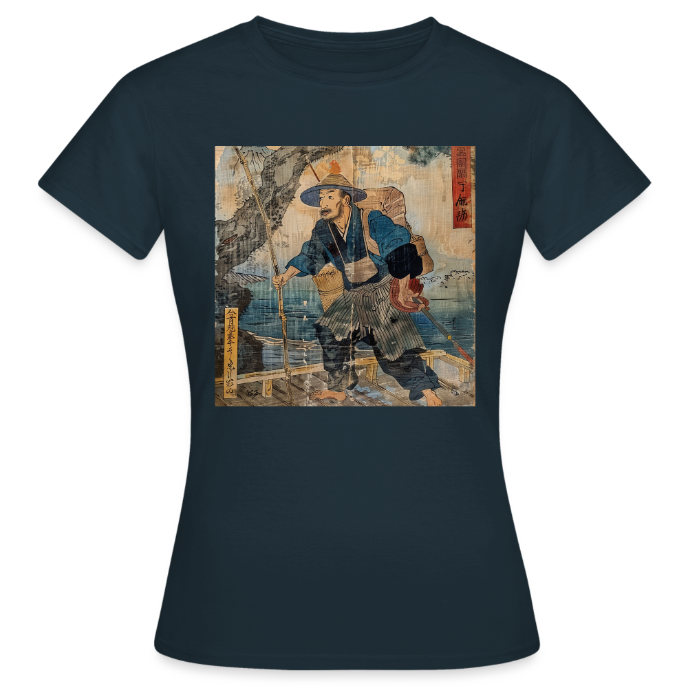 Fiskaren som bytte karriär, T-shirt dam - marinblå