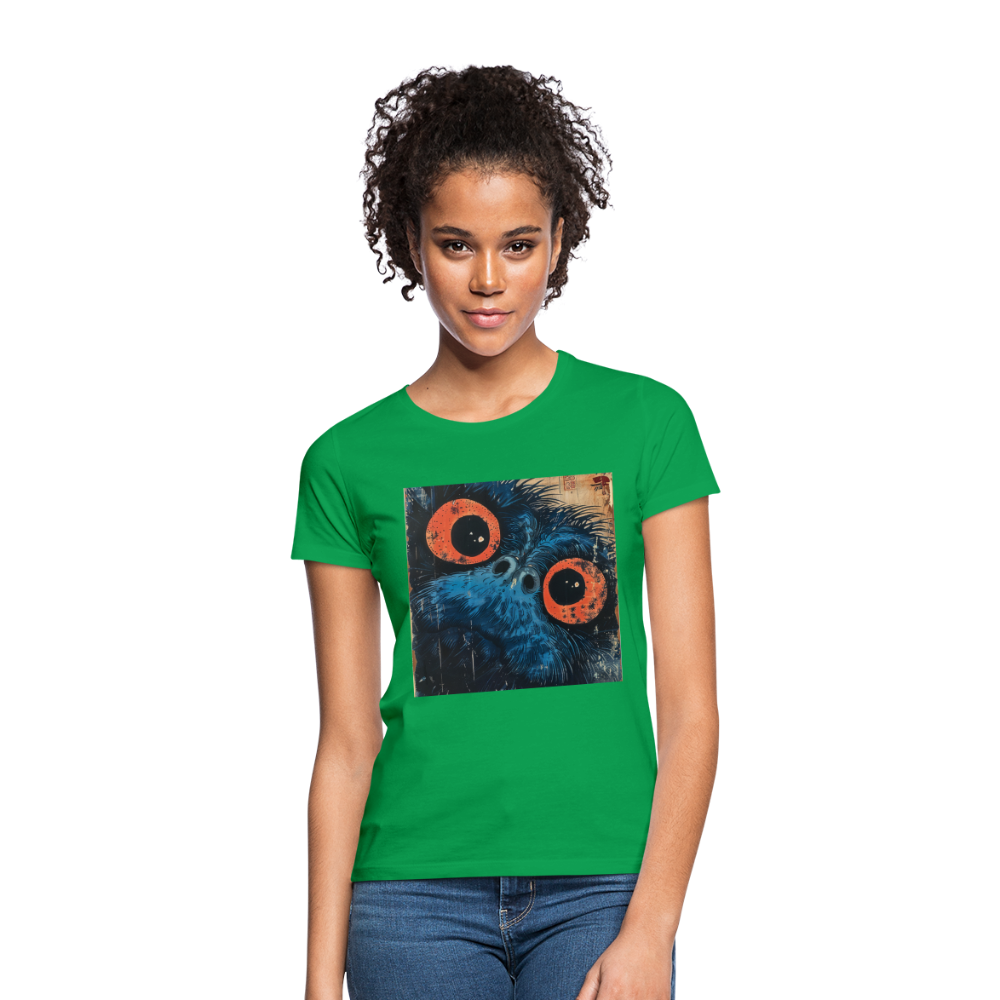 Den blå vännen, T-shirt dam - kellygrön