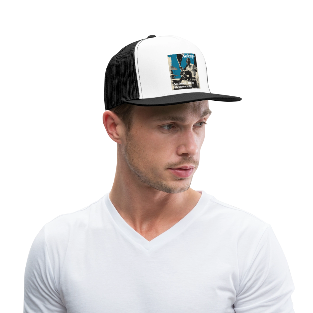 Push It Bebop, Trucker Cap - vit/svart