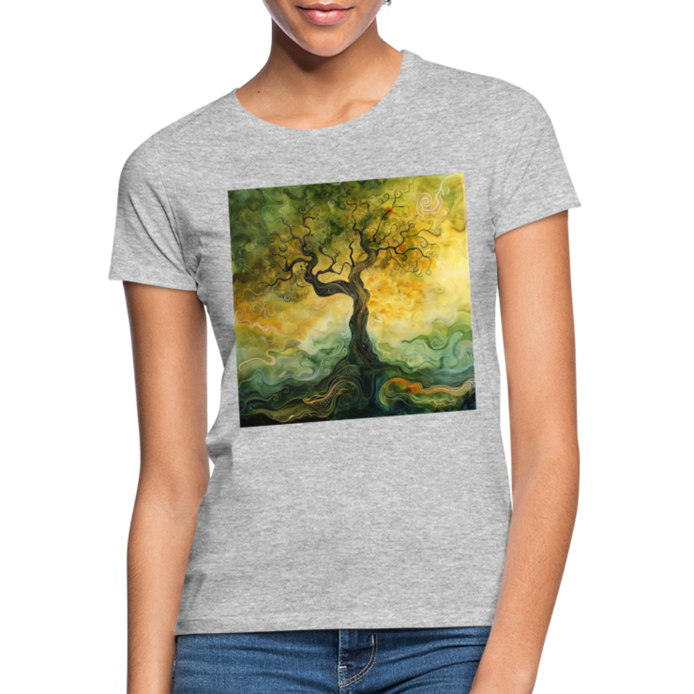Trädets visdom, T-shirt dam - gråmelerad
