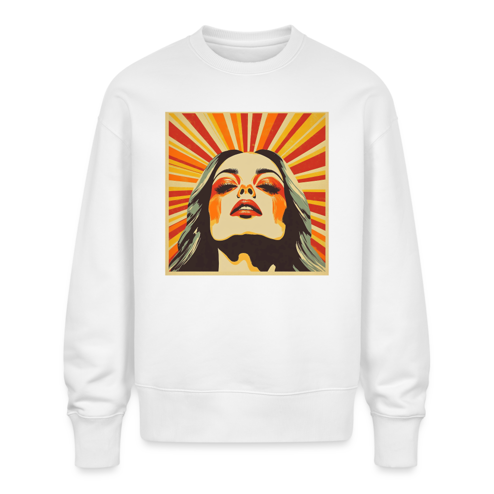 Sun Girl, Ekologisk oversizetröja RADDER unisex från Stanley/Stella - vit
