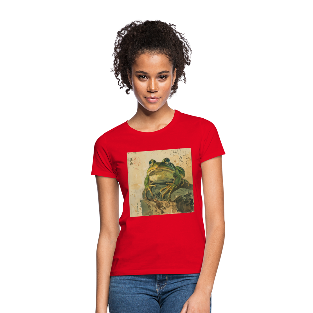 Grodan i Skymningen, T-shirt dam - röd