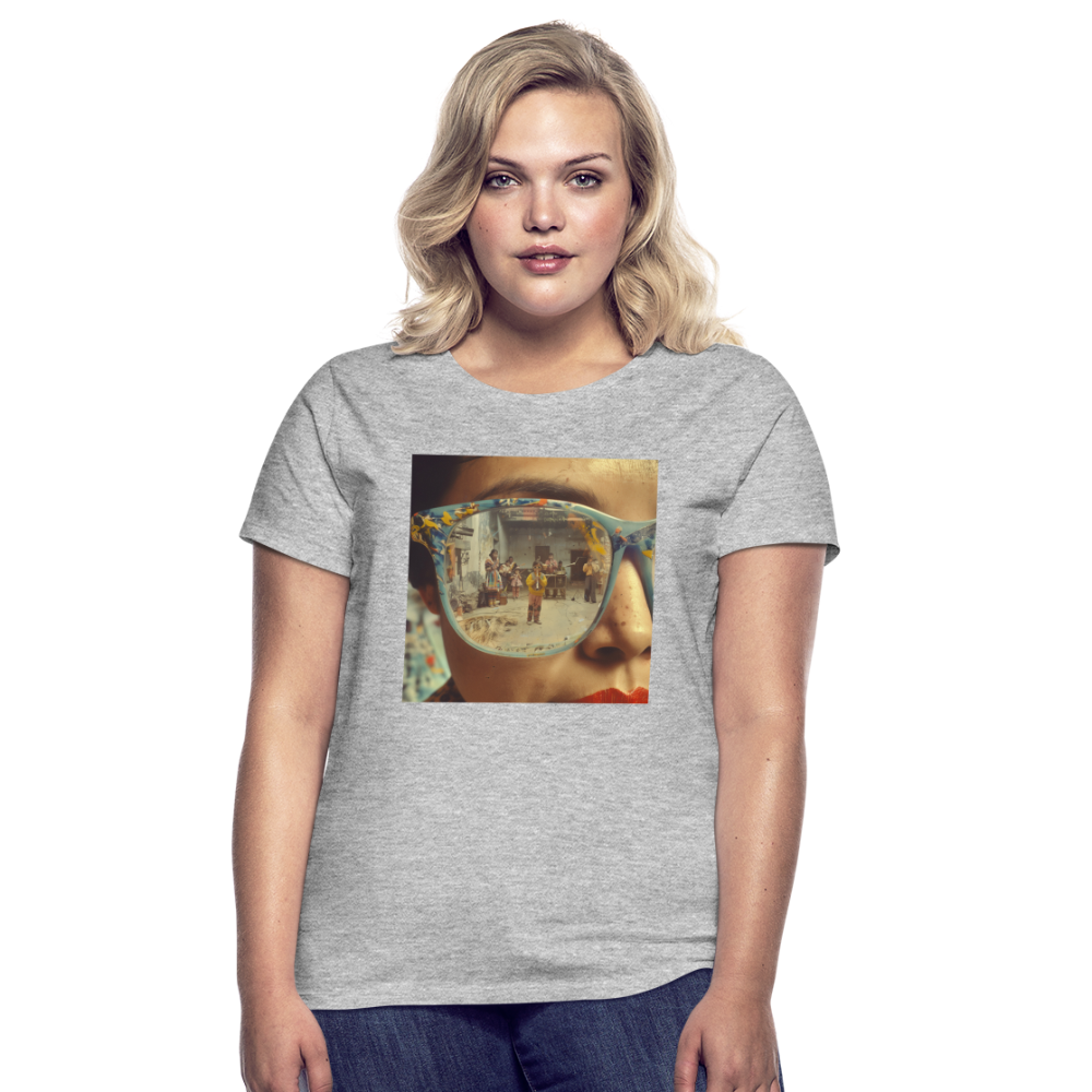 Reflektioner av Anderna, T-shirt dam - gråmelerad