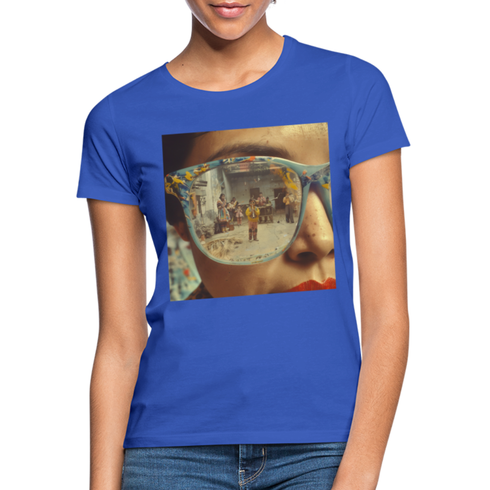 Reflektioner av Anderna, T-shirt dam - royalblå