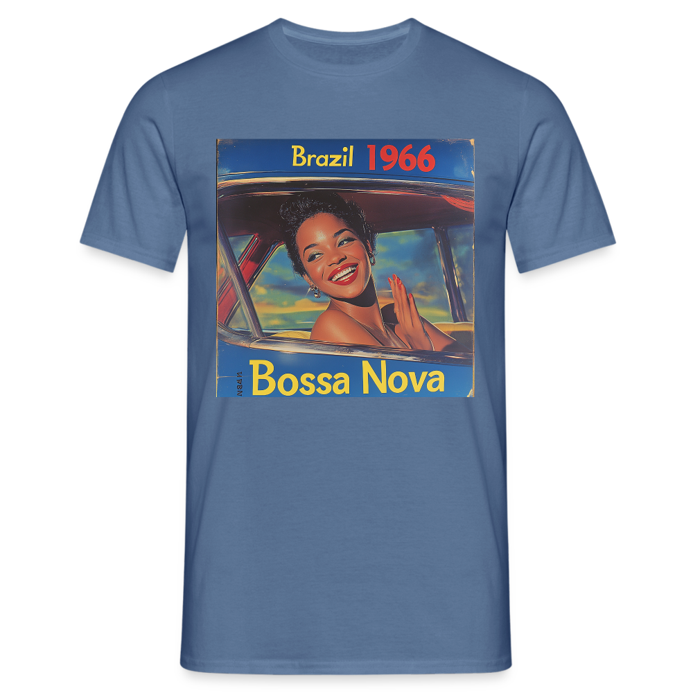 Isabela Costa, brazil 1966, T-shirt herr - duvblå