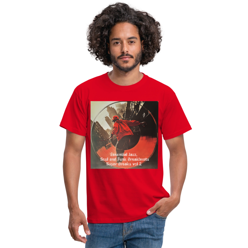 Super Breaks vol 2, T-shirt herr - röd