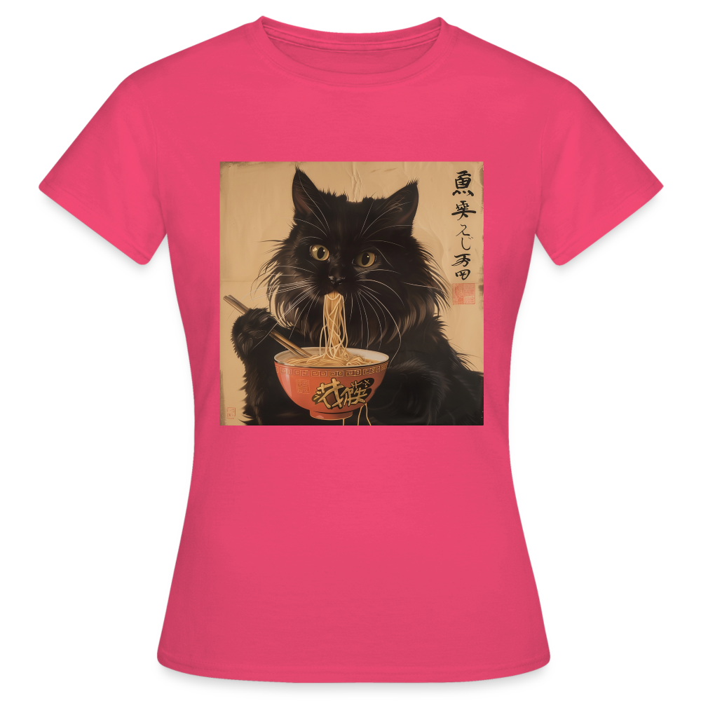 Kejsarens Katt och Ramens Hemlighet, T-shirt dam - azalea