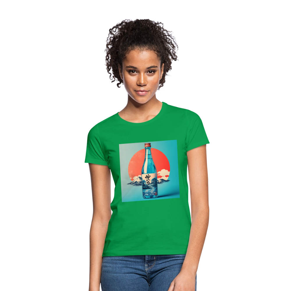 Stillhet i glas, T-shirt dam - kellygrön