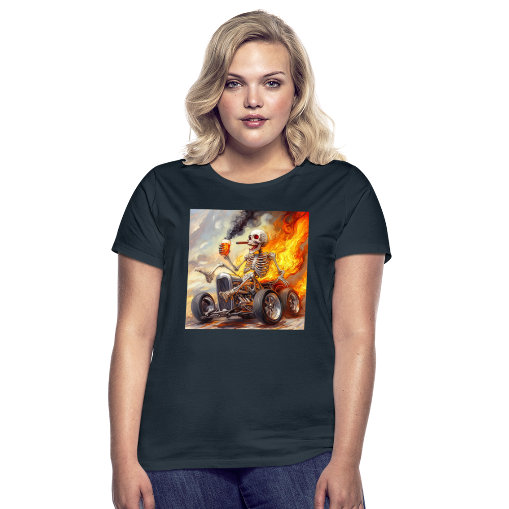 Knekta Krash, T-shirt dam - marinblå