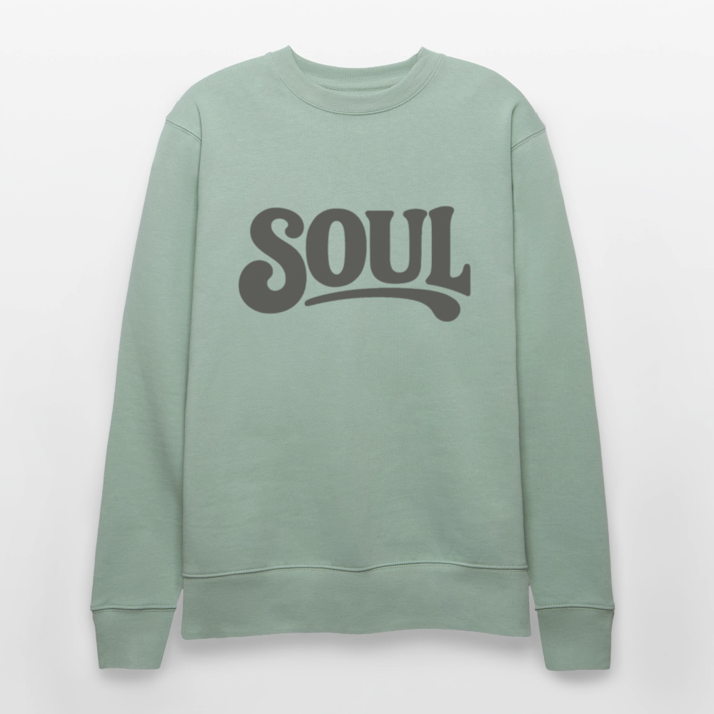 All About Soul, Ekologisk sweatshirt CHANGER unisex från Stanley/Stella - ljus grågrön