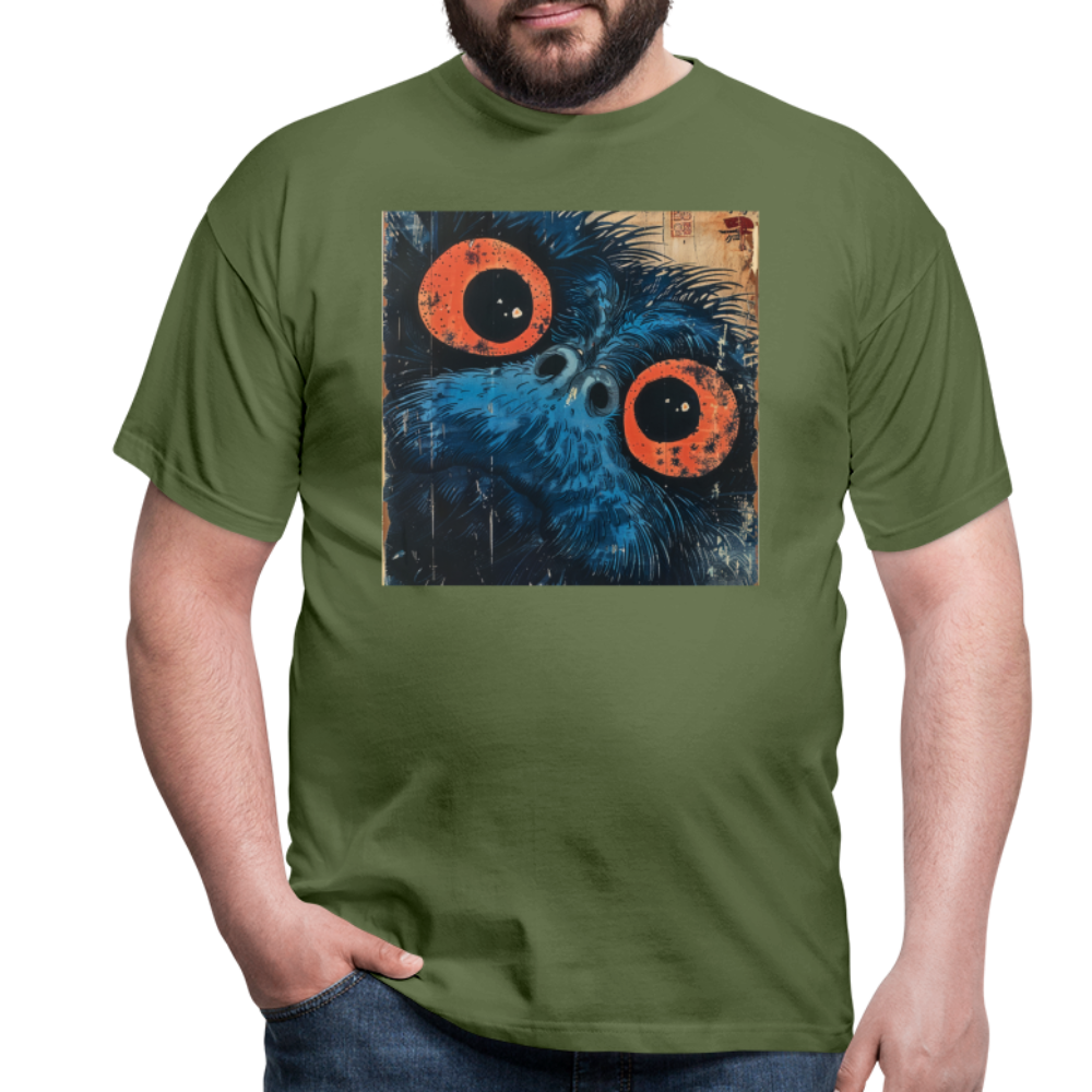 Den blå vännen, T-shirt herr - Militärgrön