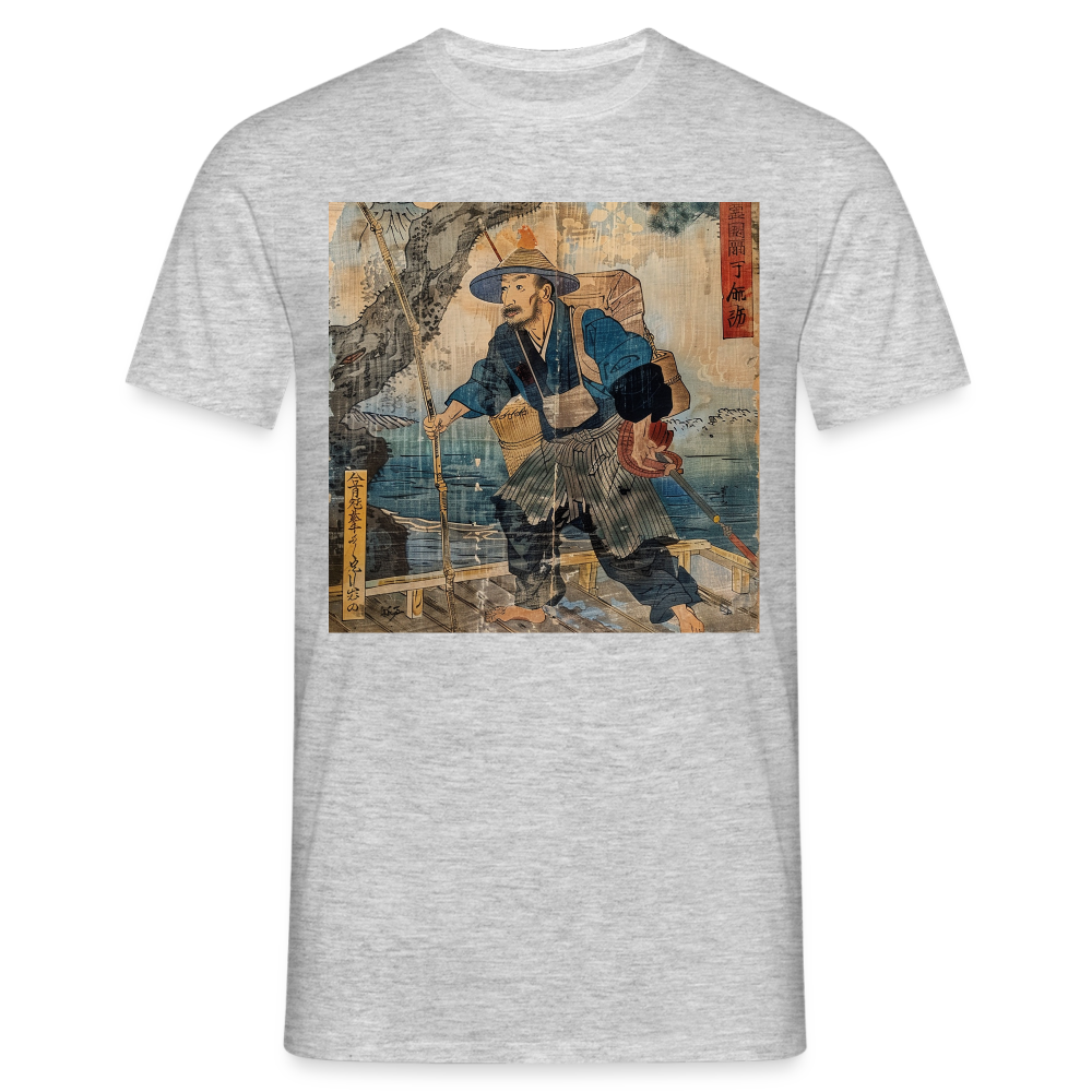 Fiskaren som bytte karriär, T-shirt herr - gråmelerad