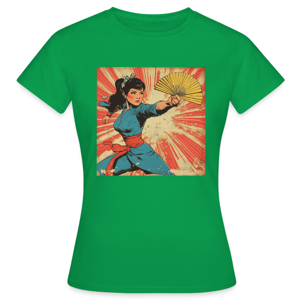 Solfjädern, T-shirt dam - kellygrön