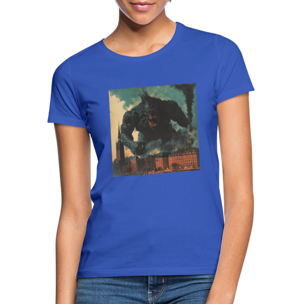 Helvetesstorm över Staden, T-shirt dam - royalblå