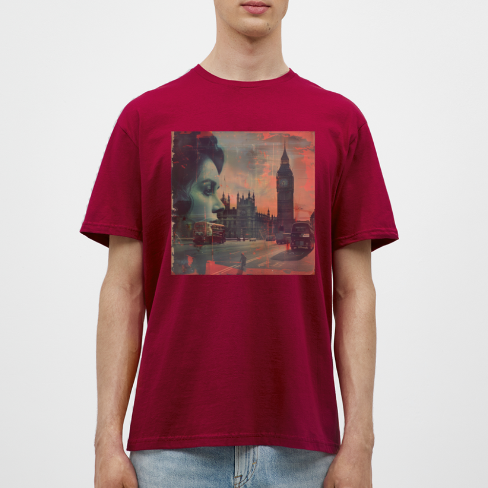 The Beat of London, T-shirt herr - tegelröd