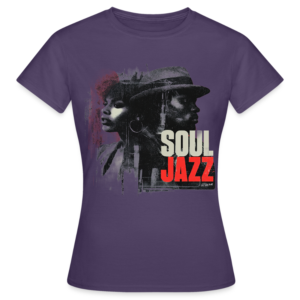Soul Jazz Experience, T-shirt dam - mörklila