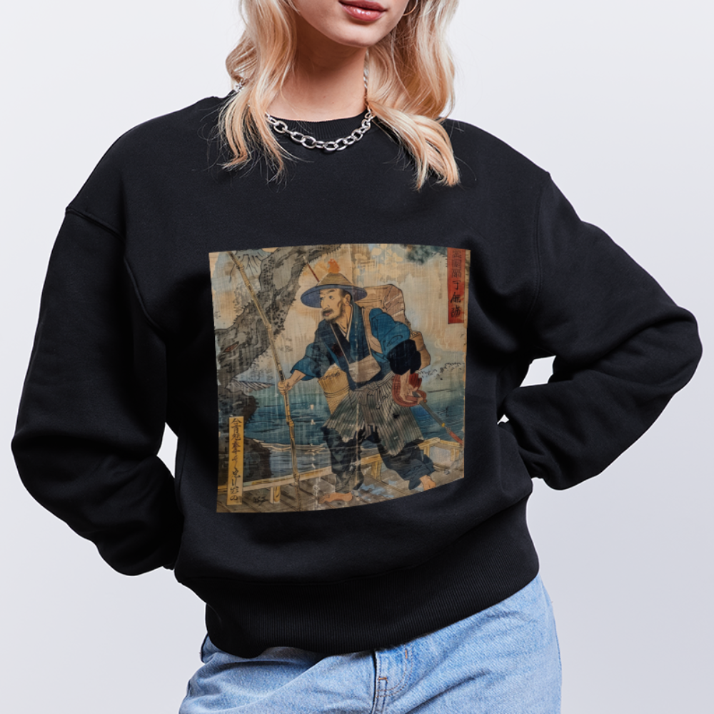 Fiskaren som bytte karriär, Ekologisk oversizetröja RADDER unisex från Stanley/Stella - svart