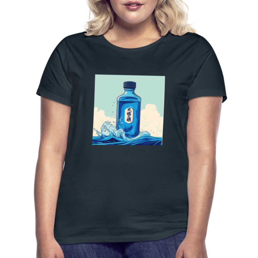 I Blått och Tystnad, T-shirt dam - marinblå