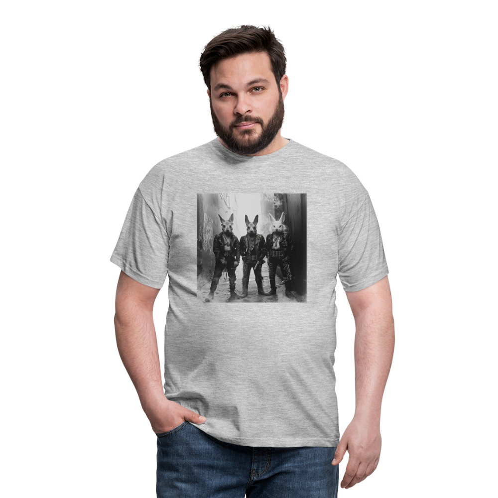 The Hare Raisers, T-shirt herr - gråmelerad