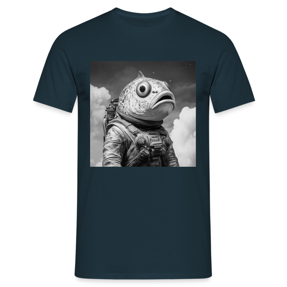 En ensam simtur i universum, T-shirt herr - marinblå
