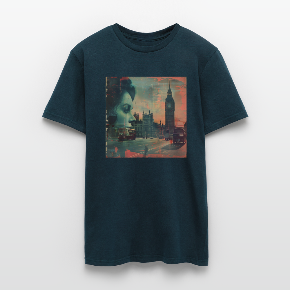 The Beat of London, T-shirt herr - marinblå