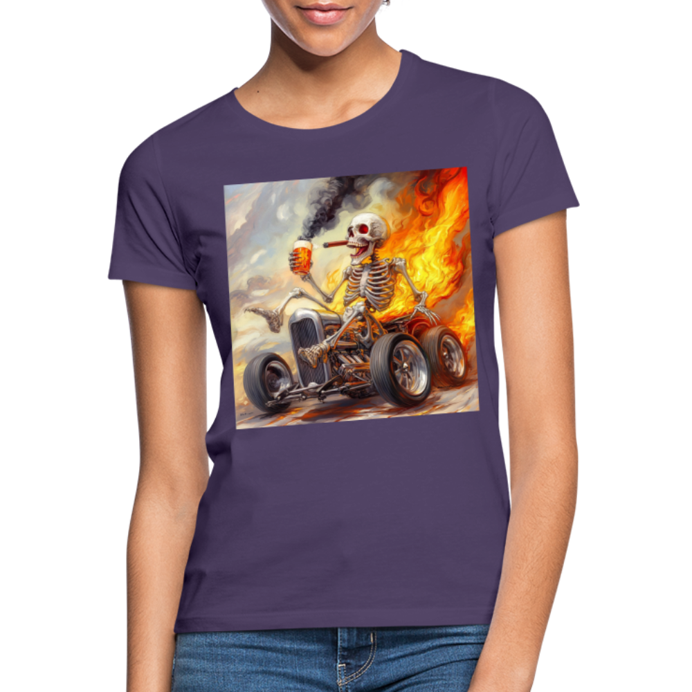 Knekta Krash, T-shirt dam - mörklila
