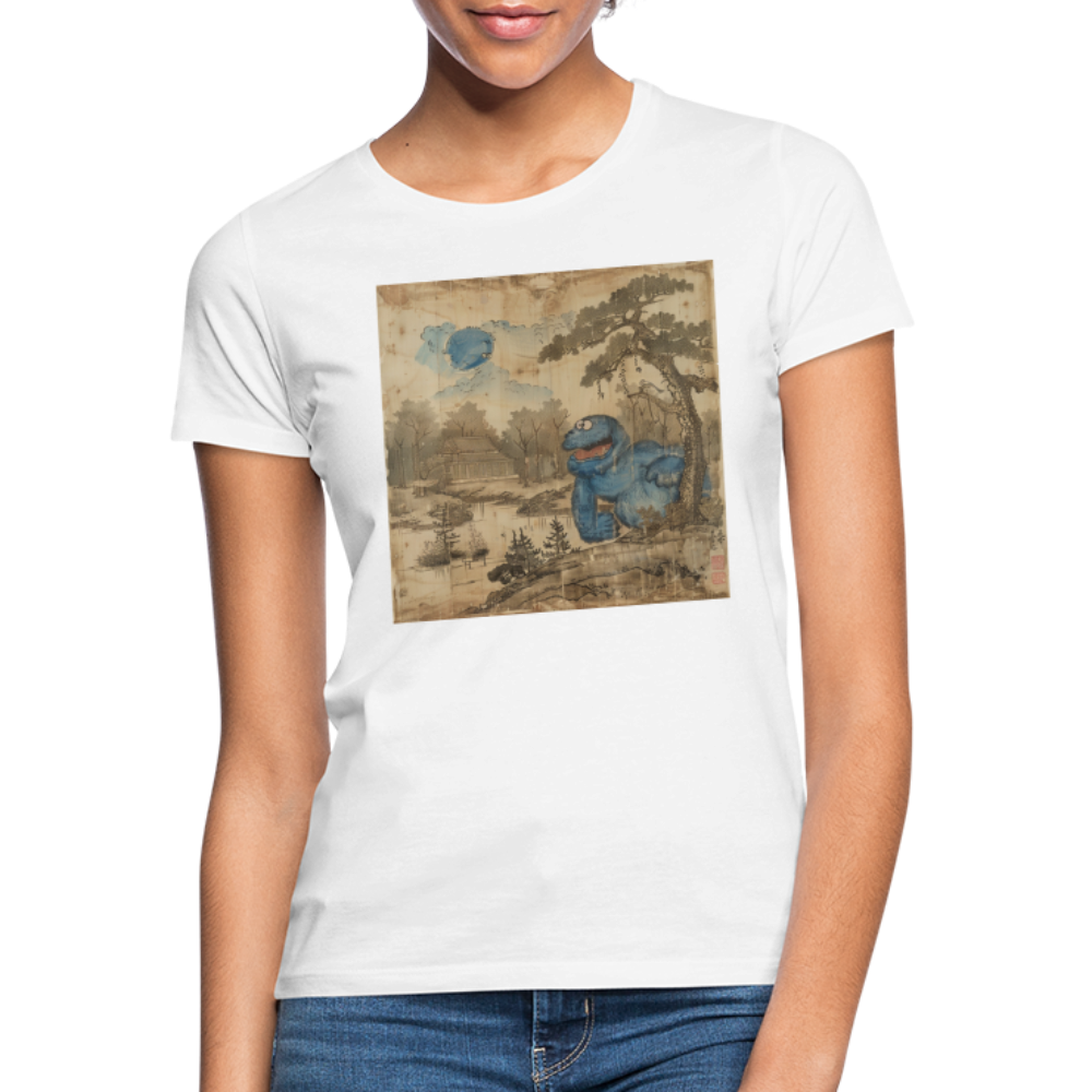 Uramiko vid floden, T-shirt dam - vit