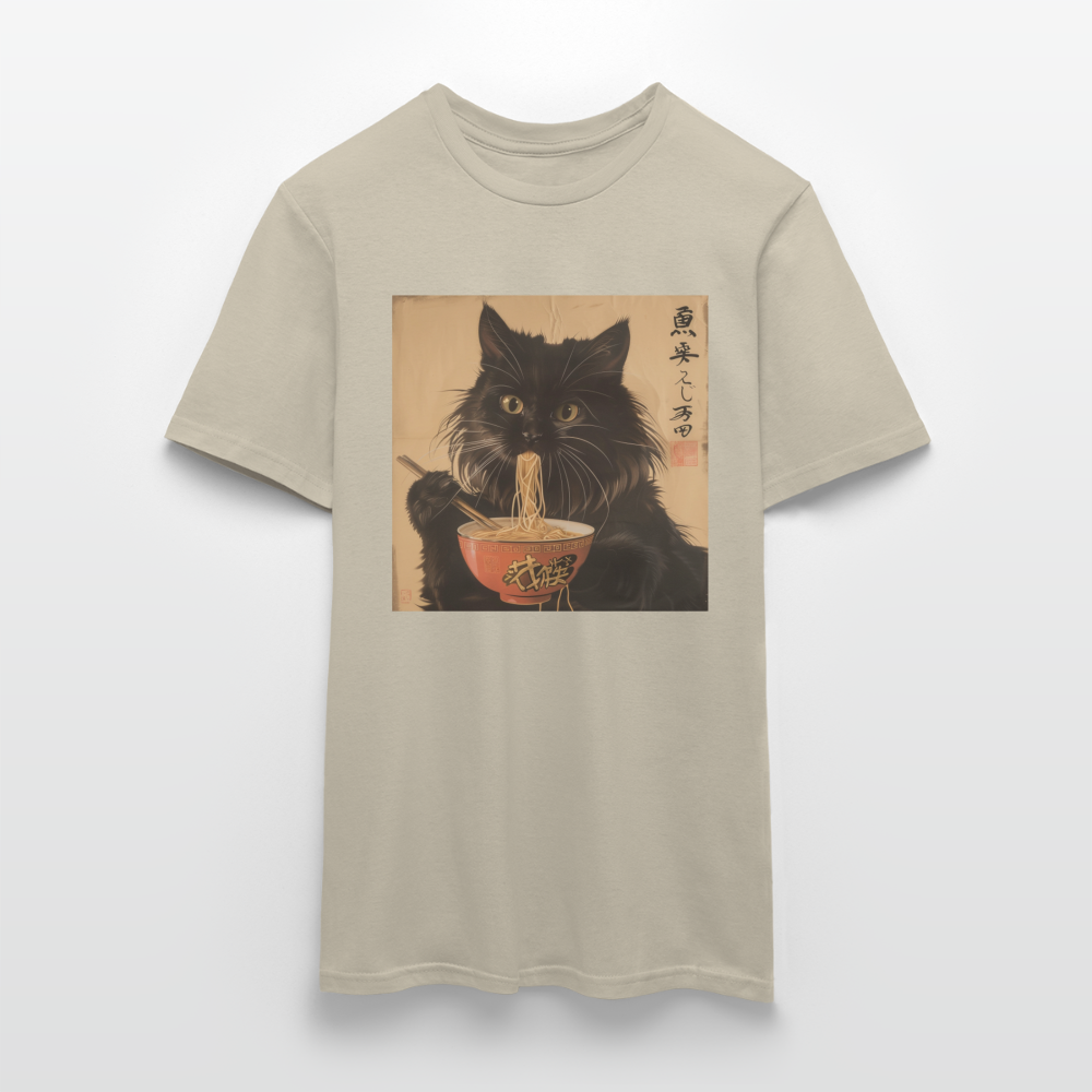 Kejsarens Katt och Ramens Hemlighet, T-shirt herr - sandbeige