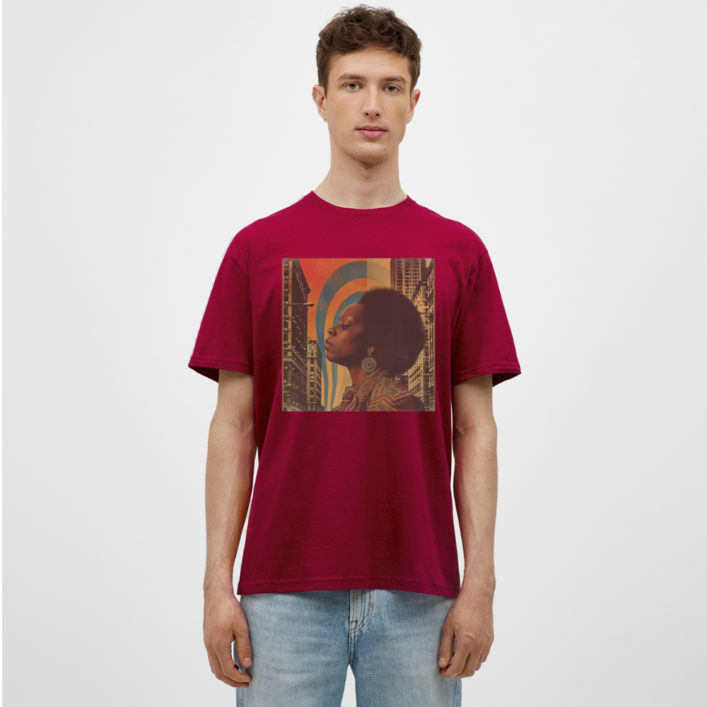 Jazz in the Moonlight, T-shirt herr - tegelröd